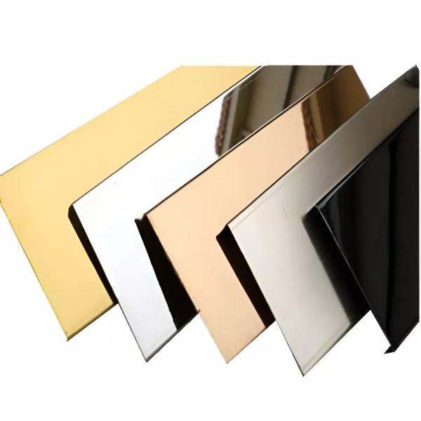 Buy cheap Metallic Color Decorative 8K Mirror Stainless Steel Sheet 1.0mm Thick from wholesalers