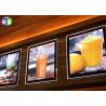 Buy cheap Fast Food A2 Slim LED Illuminated Menu Boards Crystal Lightbox Wall Mounted from wholesalers