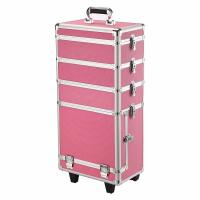 Buy cheap Customized Trolley Cosmetic Vanity Case , Outdoor Makeup Trolley With Wheels product