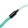 Buy cheap MPO-LC Fiber Optic Patch Cord 8 Core Aqua Round Bundle OM3 PVC LSZH 3.0mm from wholesalers