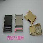 Fashion Metal Material Zinc Alloy Nickel Color 25 Mm Quickly Release Buckles For