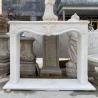 Buy cheap White Marble Fireplace Stone Mantel Freestanding Stone Mantel Freestanding from wholesalers