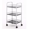 Buy cheap Zinc Chrome Commercial Shopping Trolley Heavy Duty NSF 4 Tier Chrome Wire Shelf from wholesalers