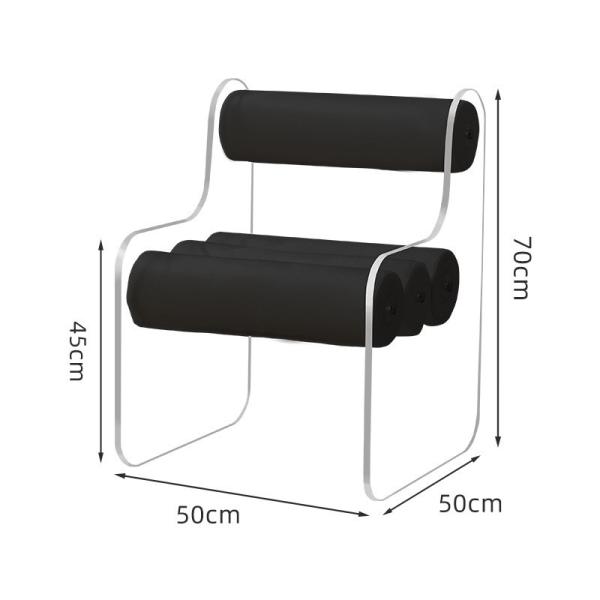 Buy cheap Minimalist Assembled Custom Acrylic Furniture Acrylic Makeup Chair With Cushion from wholesalers