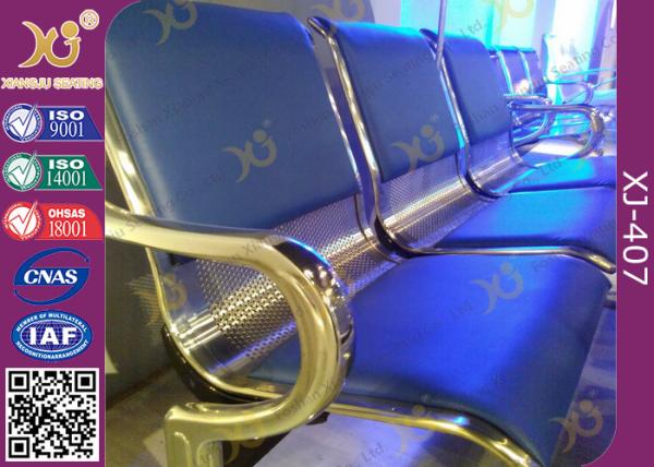 Powder Coated Steel Tube Beam Waiting Area Chairs , Waiting Area Seating With