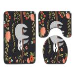 Creative Cute Cat Toilet Mat Set Personalized Dog Toilet Tank Cover Set