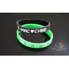 Buy cheap Interchangeable Custom Plastic Bracelets Promotional Silicone Bracelets 200 * 12 * 2mm from wholesalers