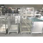 Wire Security Metal Storage Cage Rubber Castors Material ISO9001 Certificate