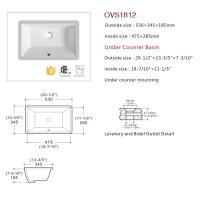 Buy cheap Soft Closing Seat Undermount Bathroom Basin Lavatory Vanity Sink product