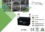 Solar System Alarm System Sealed Lead Acid Battery 12v 80ah