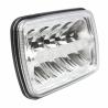 Buy cheap LED Headlights 7X6 Rectangle LED Headlight Repalcement 45W Hi/Lo Beam DRL for Jeep Wrangler YJ Cherokee XJ Trucks 4x4 from wholesalers