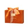 Buy cheap Velvet Book Shaped Paper Gift Box Self Erecting Cardboard Packaging Red Pink Orange from wholesalers