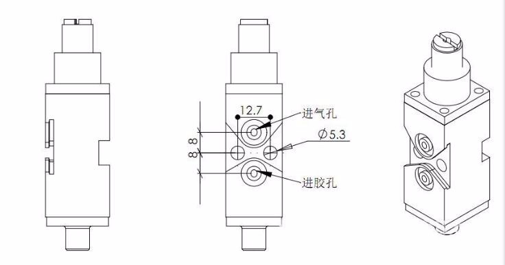 Factory Supply the Semi Automatic Glue Applicator Machine with Manual Glue Gun