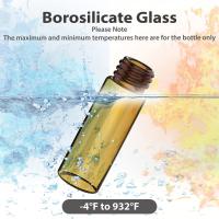 Buy cheap Pack of 100 Glass Vials with Black Phenolic Screw Caps (4ml, Clear) Dram Amber Glass Vials product