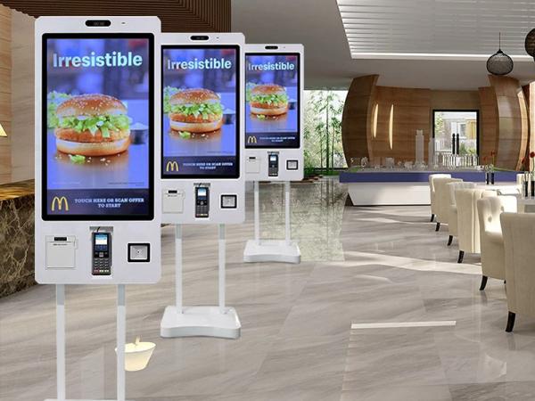 Qtenboard Food Automatic Credit Card Coin Cash Payment Kiosks Terminal Self