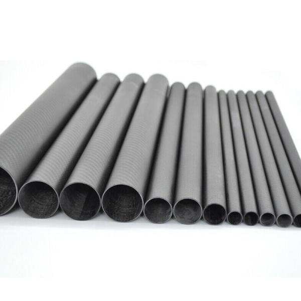 Buy cheap Pure Carbon Fiber Tubes Lightweight High Strength 100% Full Carbon Fiber Pipes from wholesalers