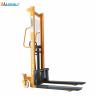 Buy cheap Portable hand forklift 2000kg hydraulic manual pallet stacker for sale from wholesalers