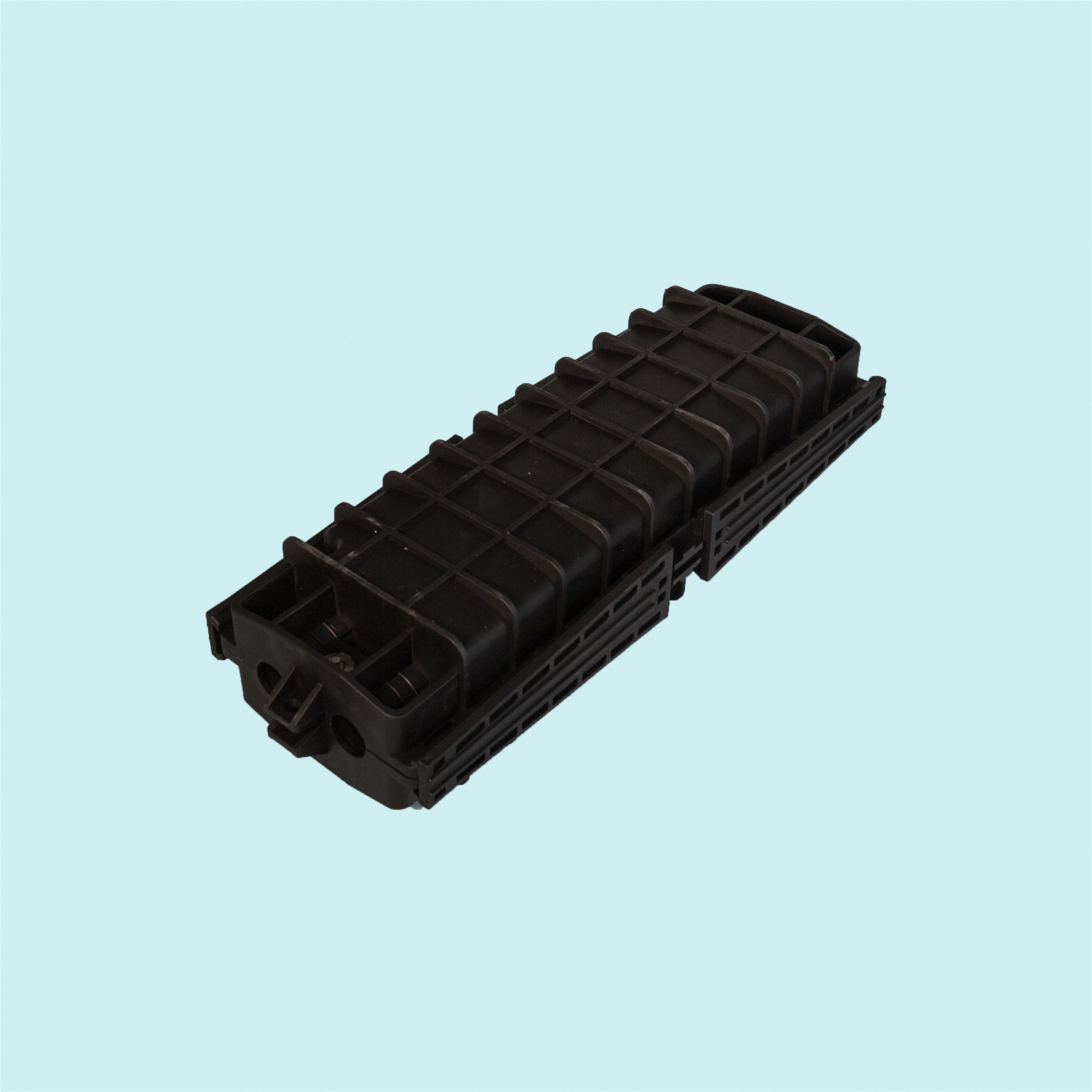 Inline Type Fiber Optic Cable Junction Box 2 In 2 Out For Aerial / Duct / Direct Buried