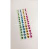Buy cheap Customed Gold Red Heart Gem Stickers For Face Body Supply Diamond Acrylic Material from wholesalers