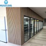 Supermarket Refrigeration 12 Door Walk in Cooler Beer Cave with Triple Glazing