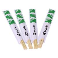 Buy cheap 24cm Disposable Tensoge Bamboo Chopsticks Round Naked Printed Paper product