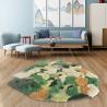 Buy cheap Wool Blend Moss Green Carpet Irregular Shape Contemporary Living Room Rugs from wholesalers