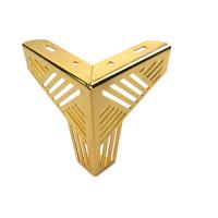 Buy cheap Office Building Furniture Parts 15cm Gold Chrome Couch Legs product