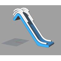 Buy cheap Gray Strong Huge Bouncy Slide , Wet Dry Slide Inflatable For Yacht product