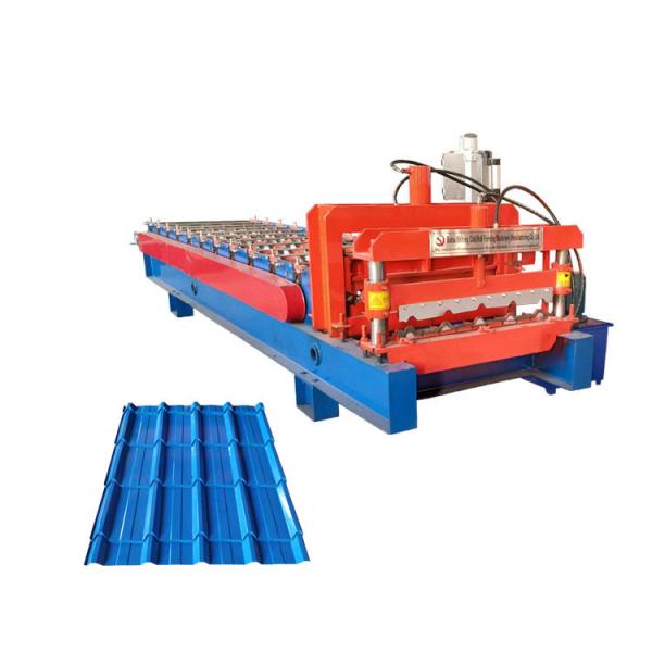 Buy cheap Color Glazed Tile Roll Forming Machine / Coated Steel Step Tile Roll Forming Machine from wholesalers