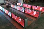 P5mm SMD 3528 1R1G1B Full Color Taxi Led Display For Advertising