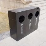 Street Furniture 12L Outdoor Ashtray Trash Can