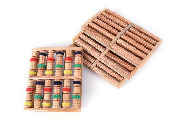 Buy cheap Heath Relax Therapy Massager Wooden Roller Foot Massager Stress Relief from wholesalers