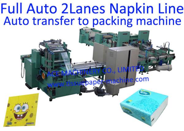 Buy cheap 2000 Sheet/Min 2 Lanes Folder Tissue Paper Machine from wholesalers