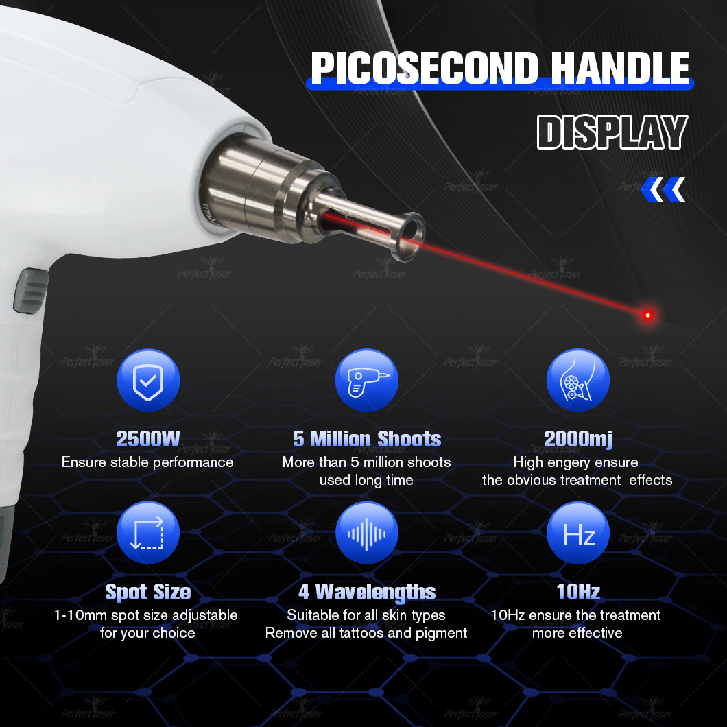 Advanced Nd YAG Nd Yag Laser Machine / Pico Laser 2000mj Energy 10Hz Frequency Color Pigmentation