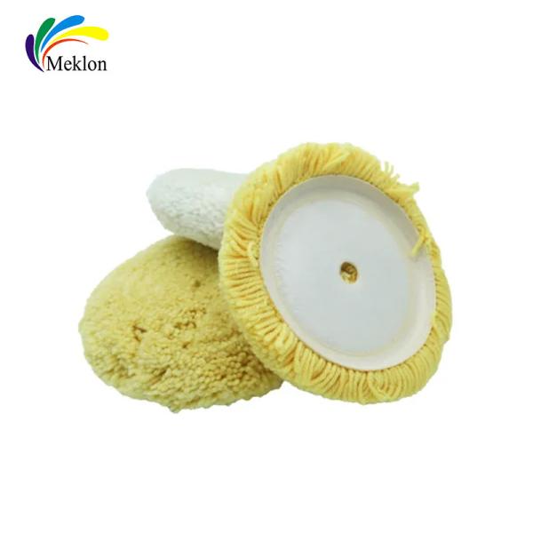 Buy cheap Yellow White Wool Pad For Car Polishing , Multipurpose Car Cleaning Supplies from wholesalers