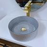 Buy cheap Latest Style Table Top Wash Basins Silver Color , Round Sink Bowl Bathroom 360*360*112mm from wholesalers