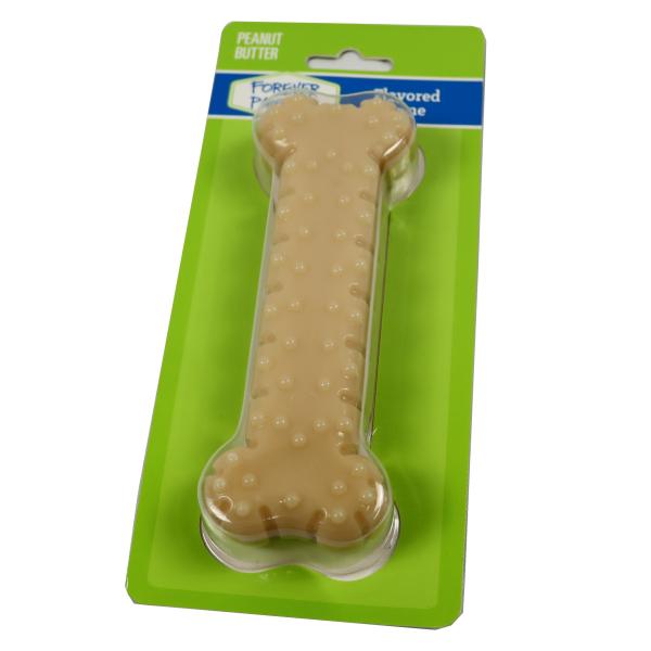 Buy cheap No Stuffing Durable Pet Toys Grinding Hard Rubber Dog Bone Tooth Grinding Peanut Flavor from wholesalers