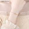 Buy cheap ODM 7.8in 304 SS Slider Bracelets Silver 18k Rose Gold Open Heart Bracelet from wholesalers