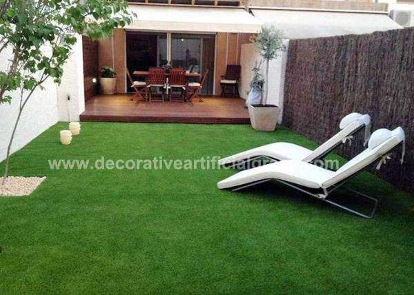 Buy cheap SBR Latex Green Fake Grass Carpet / Decorative Artificial Grass Lawn For Indoor 30mm from wholesalers