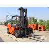 Buy cheap Heavy Duty Driving Axle Diesel Powered 6 Ton Warehouse Forklift Trucks 1220 * 150 * 55 mm Fork Size from wholesalers