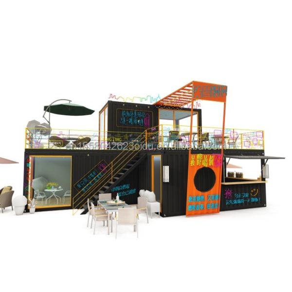 Buy cheap Modified 20 Foot 40 Foot Prefab Shipping Container Pop Up Coffee Shop Restaurant Mobile Container Bar for Modified Design from wholesalers