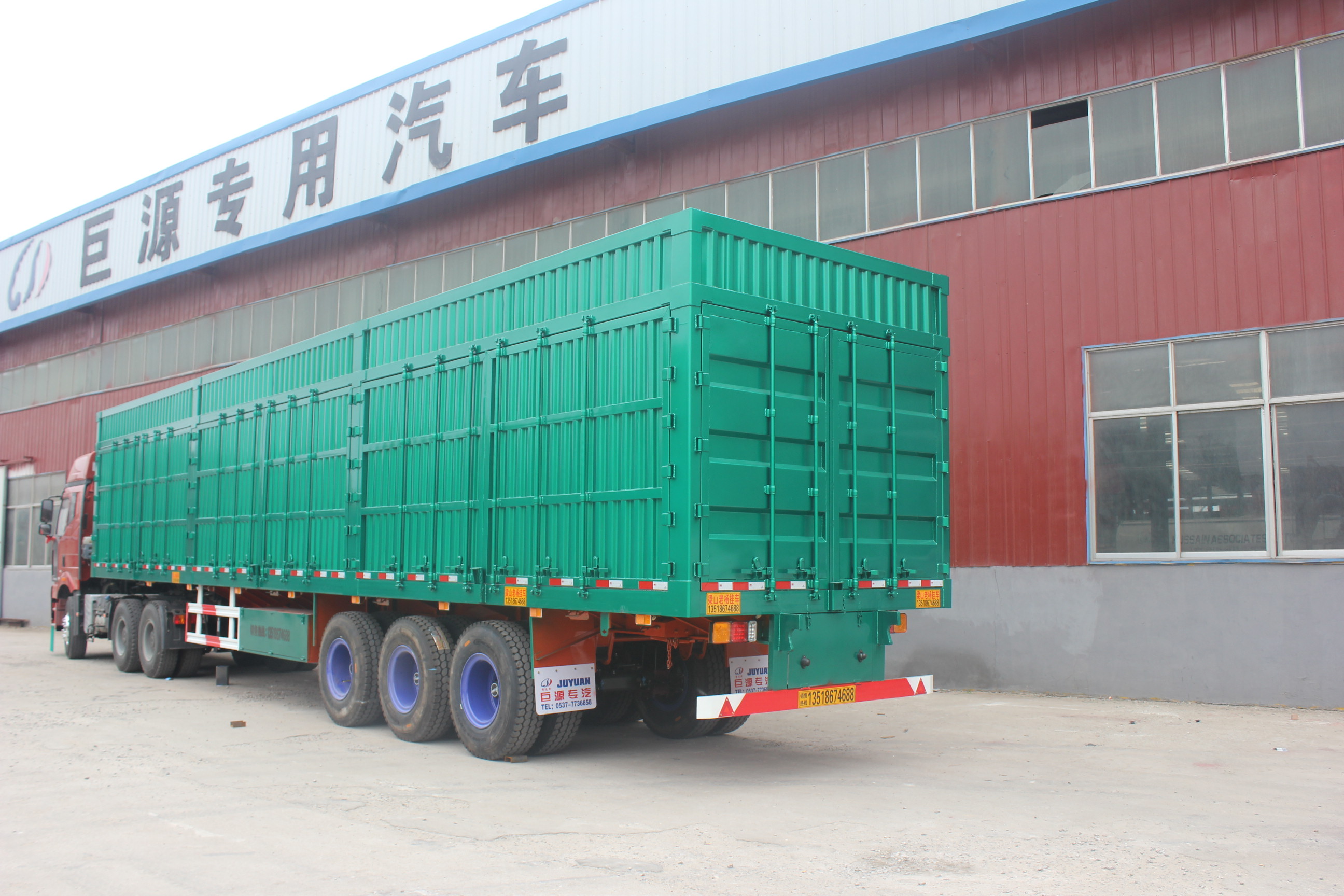 40 Tons Max Payload 13 Ton Axle Enclosed Dry Wing Van Semi Trailer for Express Logistics