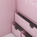 Biodegradable Custom DIY Storage Printing Paper Box Baby Pink Gift Set Newborn