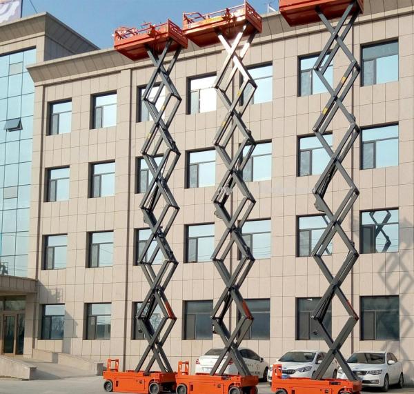 Buy cheap Self Propelled Movable Scissor Lift Aerial Working Platform 13.7m Electric Driven from wholesalers