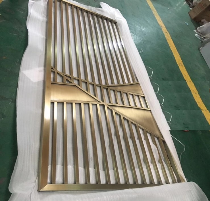 Movable Laser Cut Home Decorative Room Dividers Exhibition Grille Panel