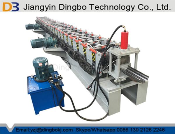 Buy cheap 5.5kw Hydraulic Post Cutting Door Frame Roll Forming Machine 18 Stations PLC Control System from wholesalers