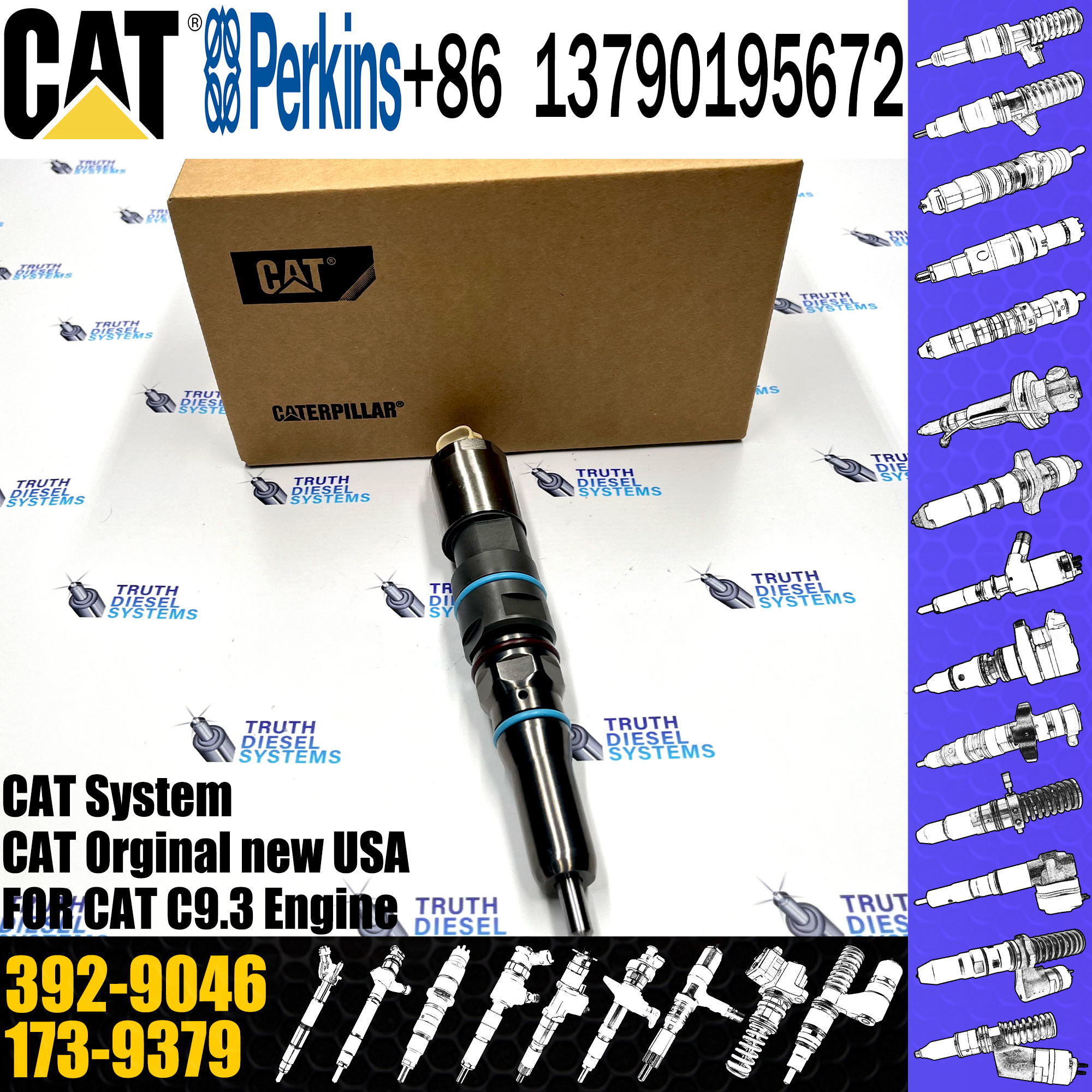 392-9046 Engine Fuel Injector Common Rail Diesel Fuel Injector 3929046 324-5467 3245467