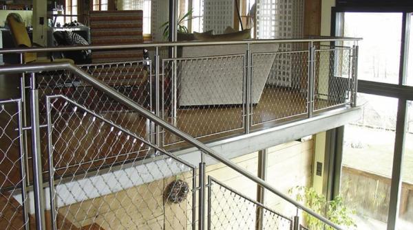 Buy cheap Ferrule Flexible Cable Mesh Stainless Steel Rope 3D Structure For Spiral Staircase from wholesalers