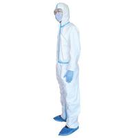 Buy cheap Snap Buttons ISO13485 OEM 35gsm Disposable Lab Coat product