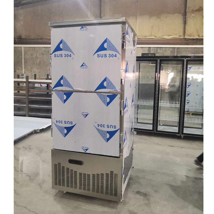 14 Trays Ventilated Commercial Stainless Steel Refrigerator Freezer
